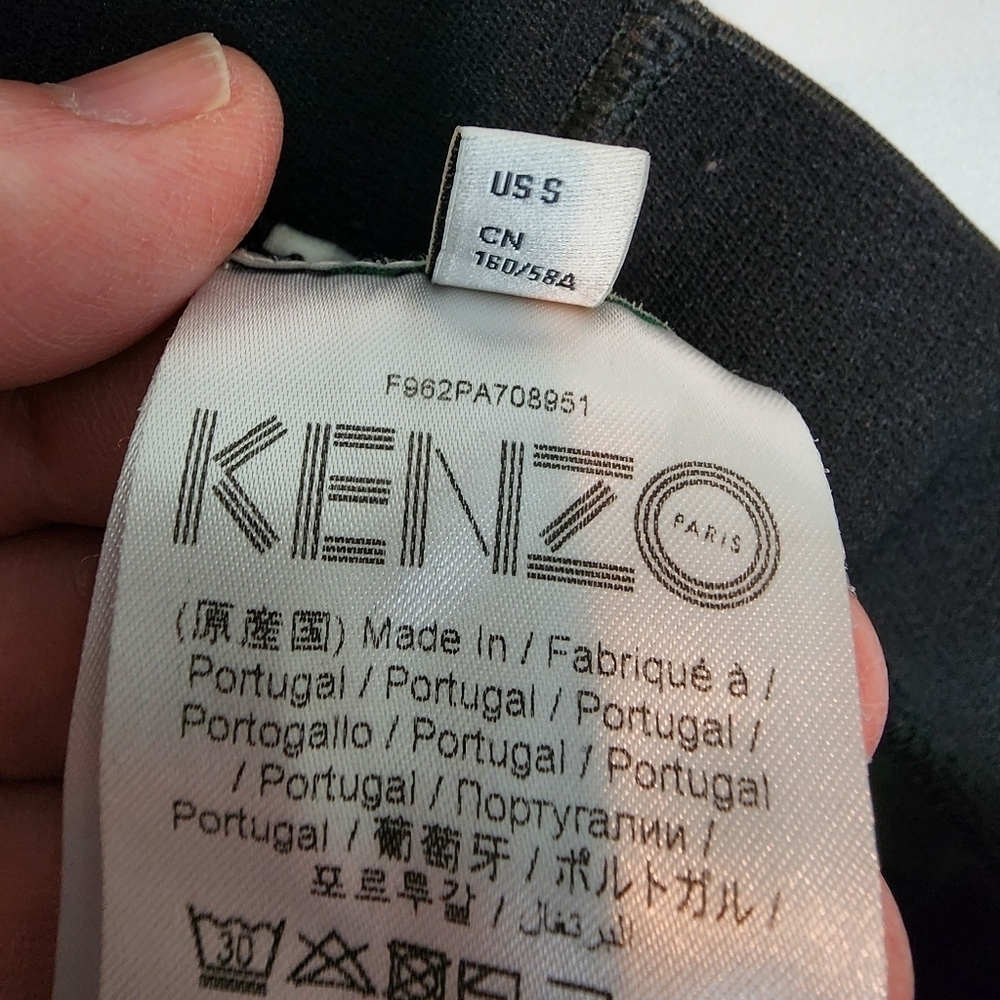 Kenzo Black Logo Sport Cyclist Shorts Cotton Stretch Biker Shorts US size Small - Picture 7 of 13
